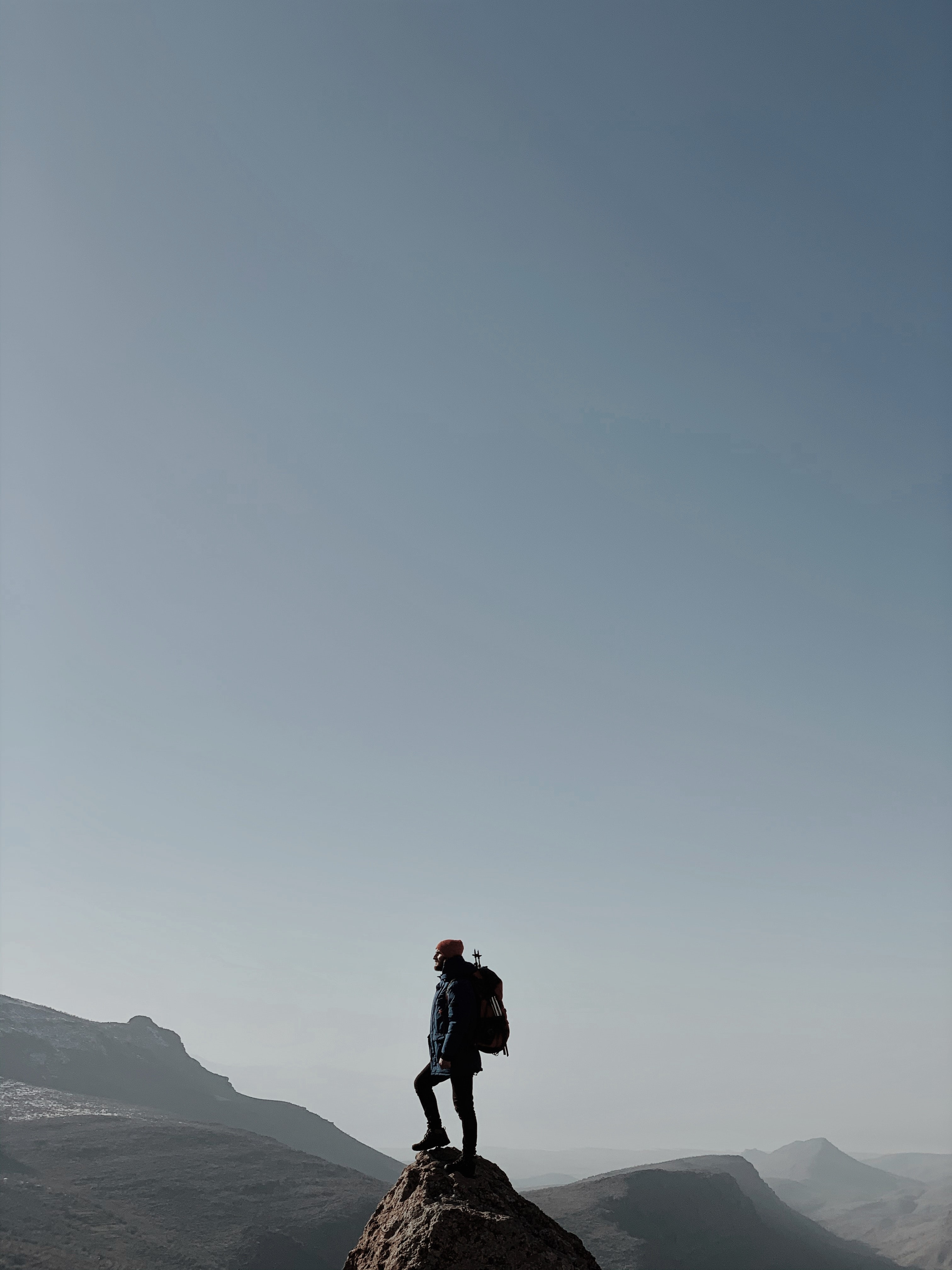 Man on a mountain